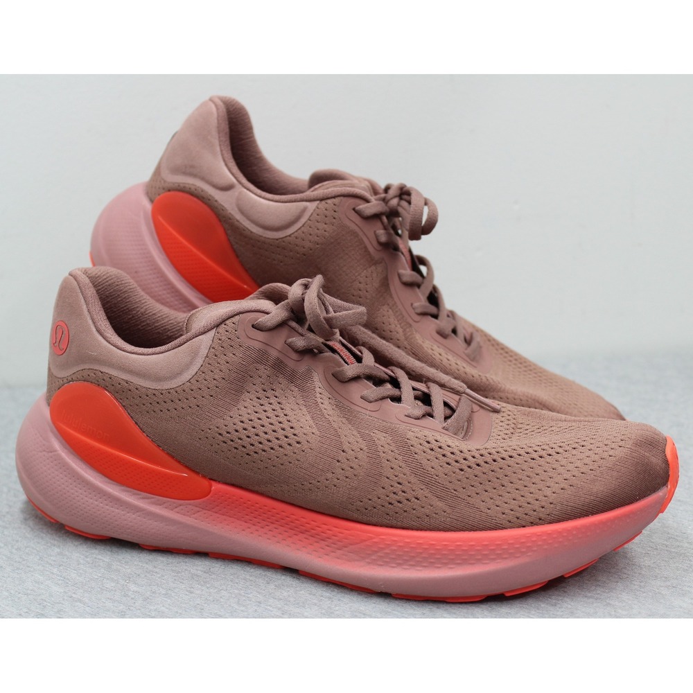 Lululemon Beyondfeel Running Shoe Men 12 Mauve Crimson Low Top Cushioned Sneaker